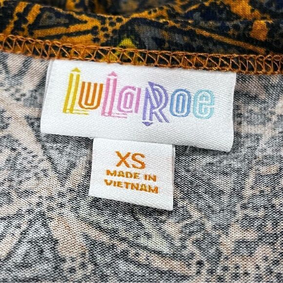 LuLaRoe Carly geometric print casual‎ high low loose fit short sleeve dress - Picture 8 of 11